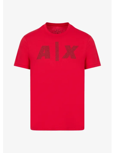 T-shirt Męski Armani Exchange Czerwony