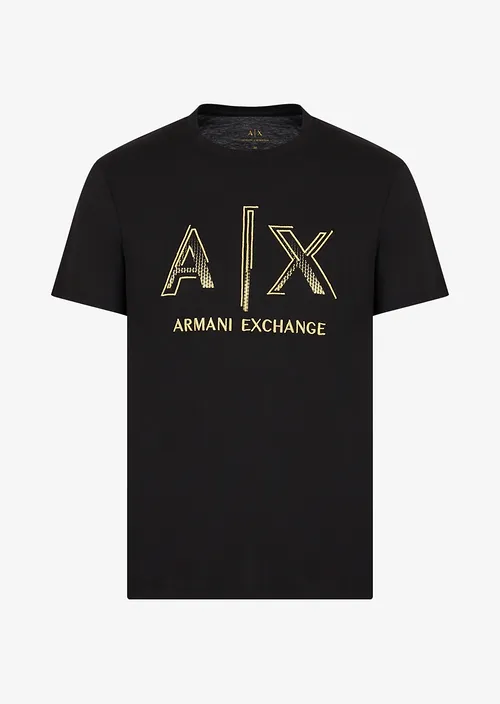 T-shirt Męski Armani Exchange Czarny