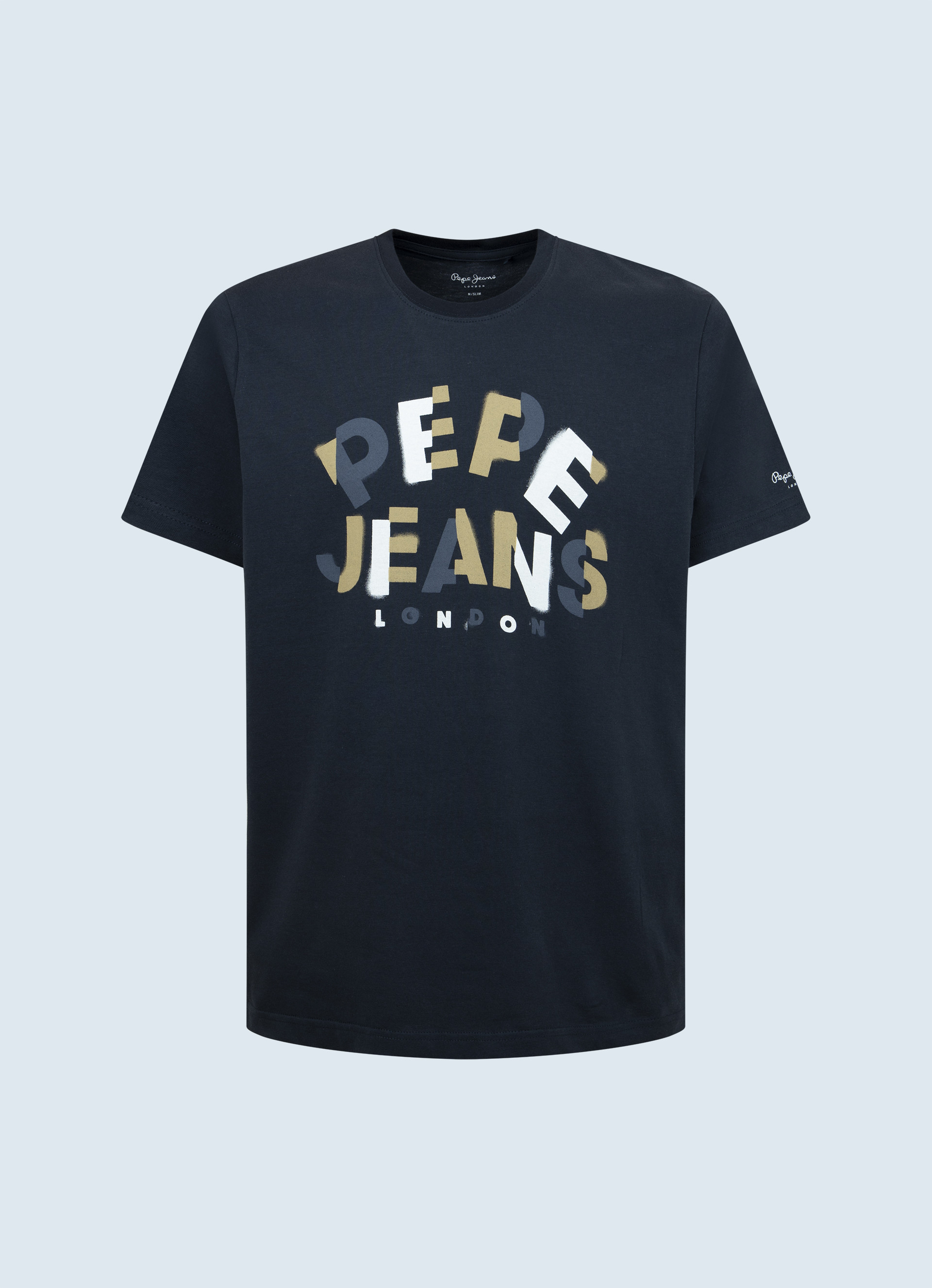 T-shirt Męski Pepe Jeans Granatowy
