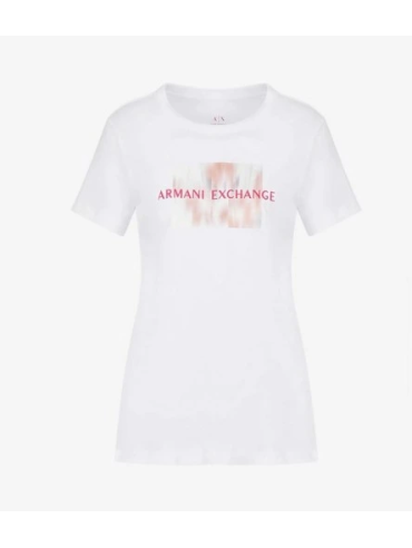 T-shirt Damski Armani Exchange Biały