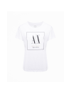 T-shirt Damski Armani Exchange Biały