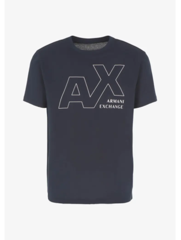 T-shirt Męski Armani Exchange Granatowy