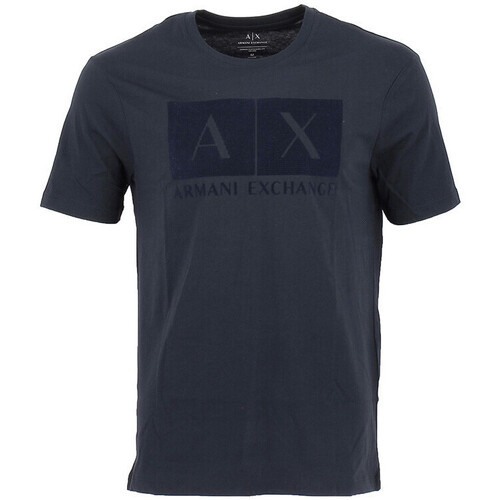 T-shirt Męski Armani Exchang Granatowy