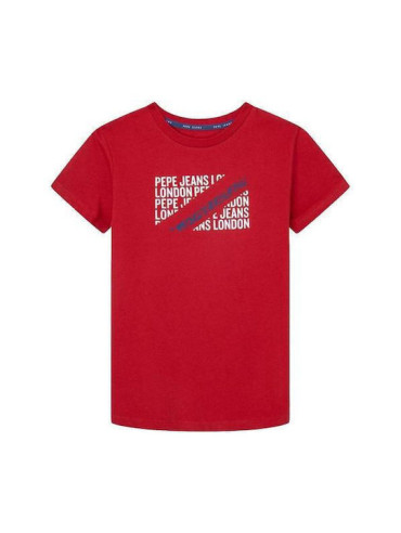 T-shirt Dziecięcy Pepe Jeans Czerwony