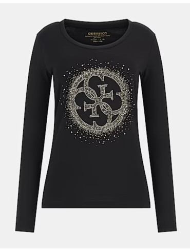 Longsleeve Damski Guess Czarny
