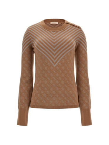 Sweter Damski Guess Brązowy