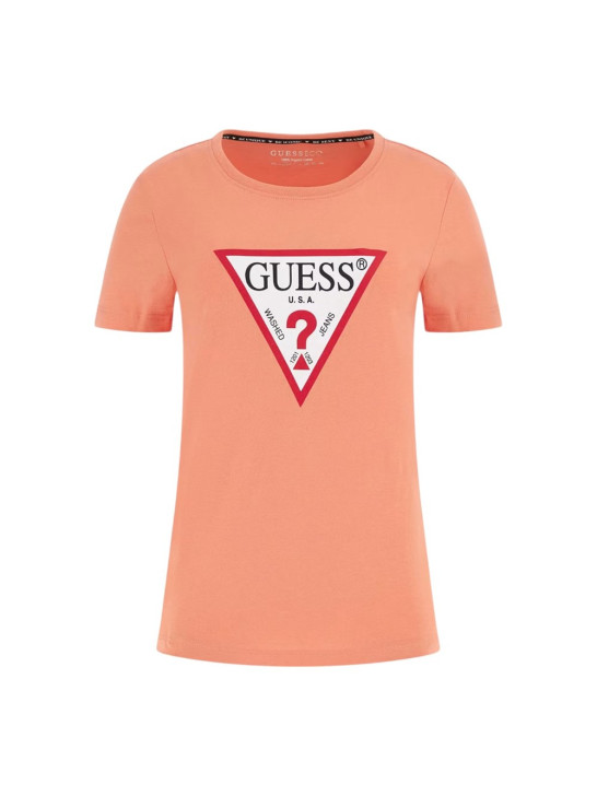 T-Shirt Damski Guess Koralowy