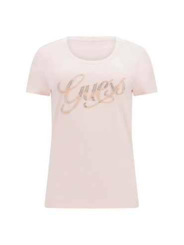 T-Shirt Damski Guess Różowy