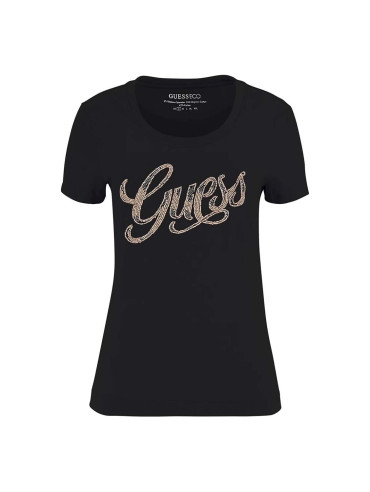 T-Shirt Damski Guess Czarny