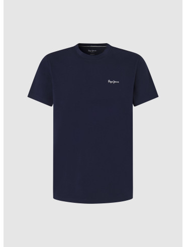 T-Shirt Męski Pepe Jeans Granatowy