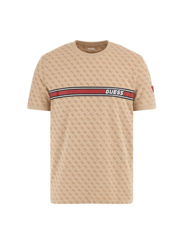 T-Shirt Męski Guess Beżowy