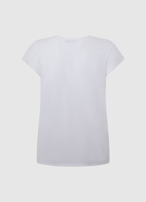 T-Shirt Damski Pepe Jeans Biały