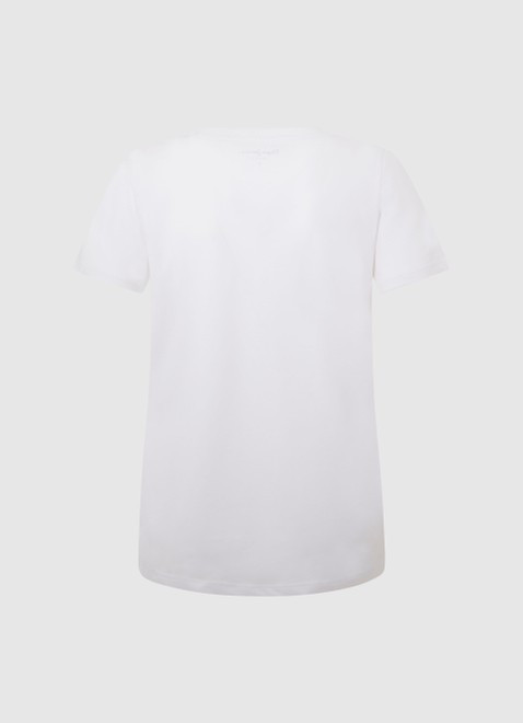 T-Shirt Damski Pepe Jeans Biały