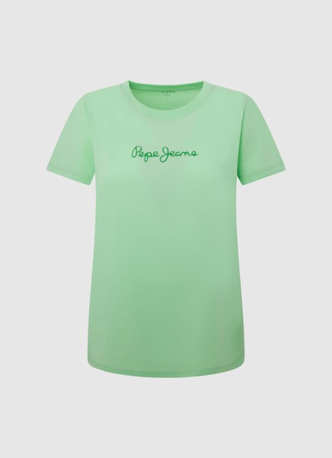 T-Shirt Damski Pepe Jeans Zielony