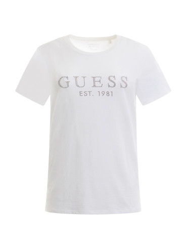 T-Shirt Damski Guess Biały