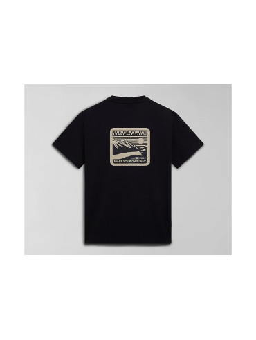 T-Shirt Męski Napapijri Czarny