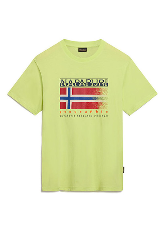 T-Shirt Męski Napapijri Zielony