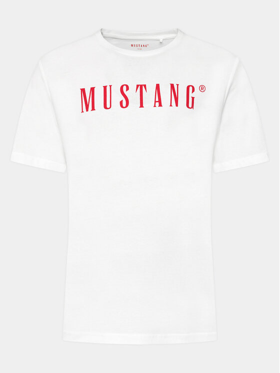 T-Shirt Męski Mustang Biały