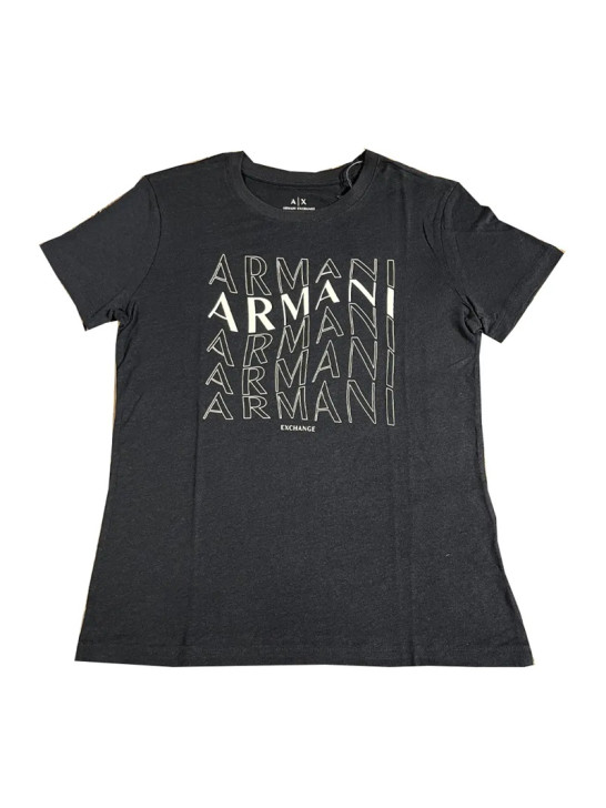 T-Shirt Damski Armani Exchange Czarny