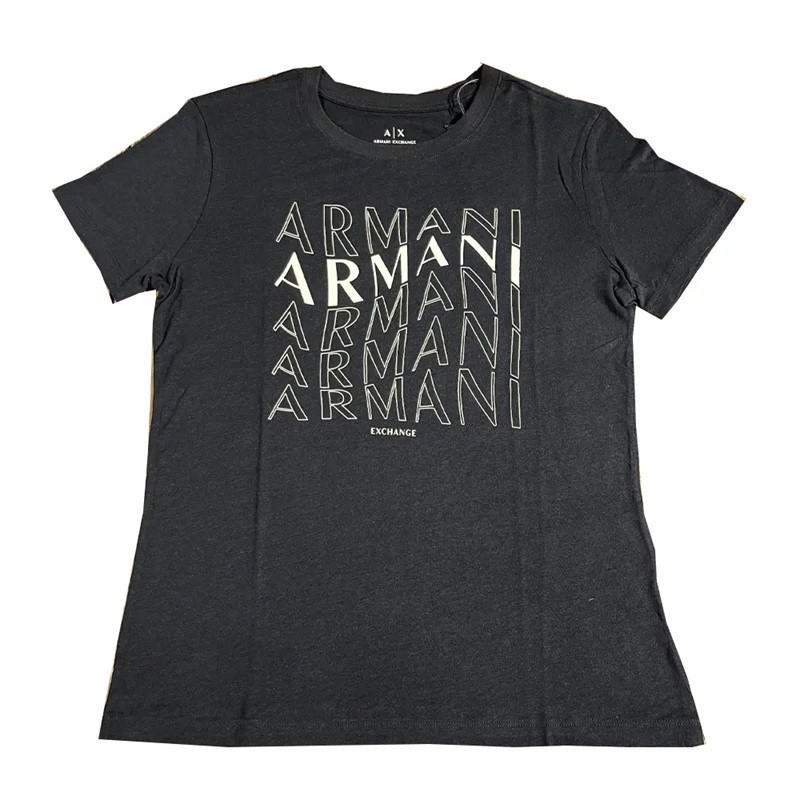 T-Shirt Damski Armani Exchange Czarny