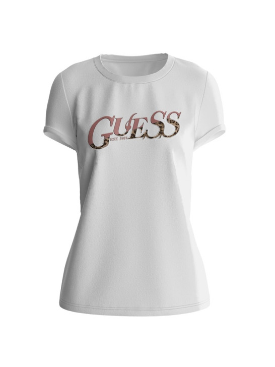 T-Shirt Damski Guess Biały