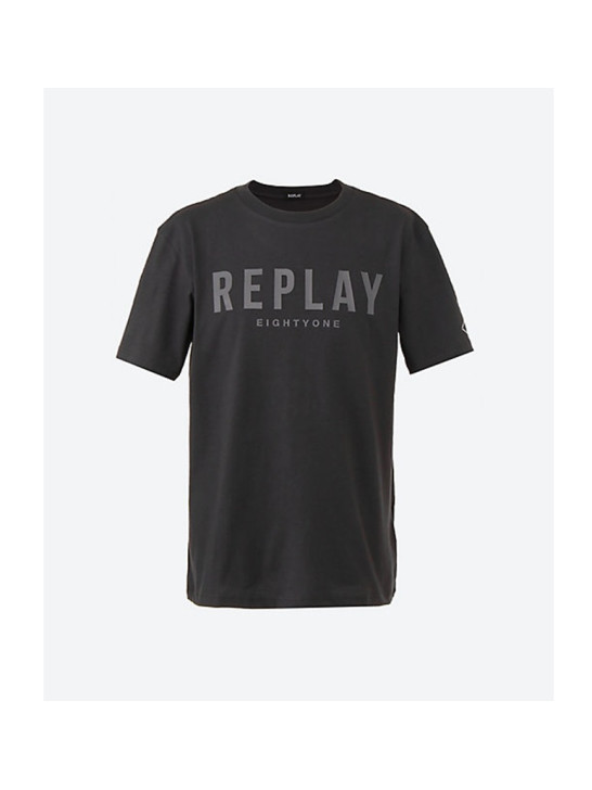 T-Shirt Męski Replay Czarny