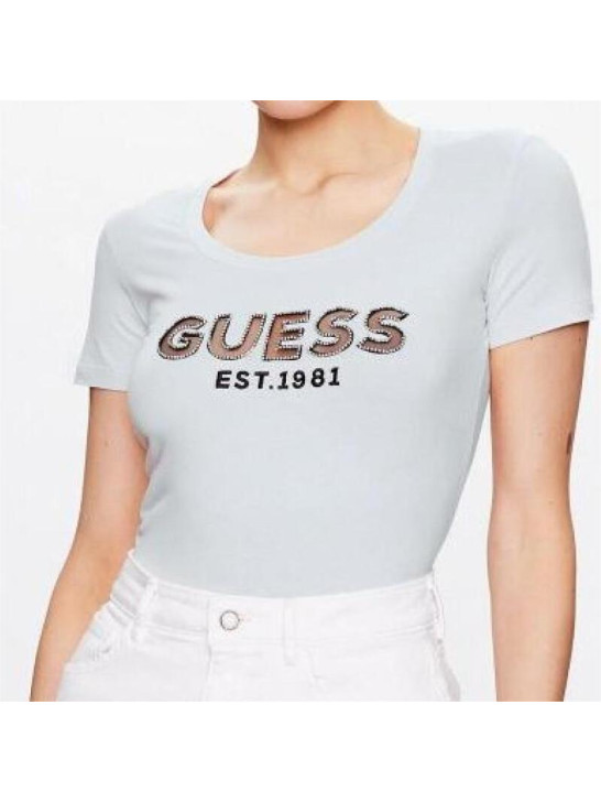 T-shirt Guess  Biały W3GI35J1300 G011