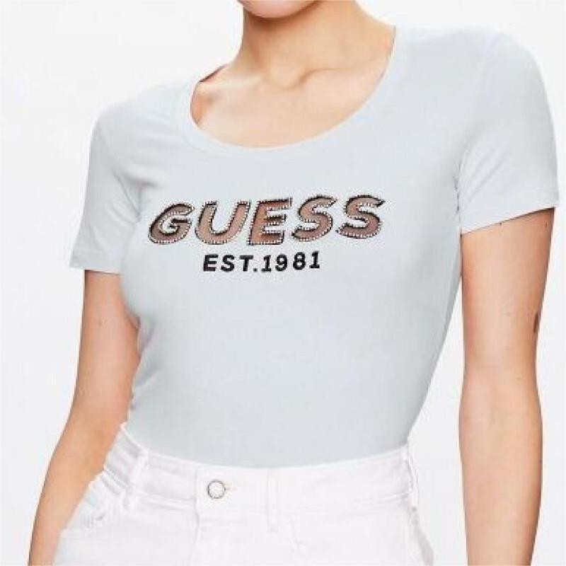 T-shirt Guess  Biały W3GI35J1300 G011