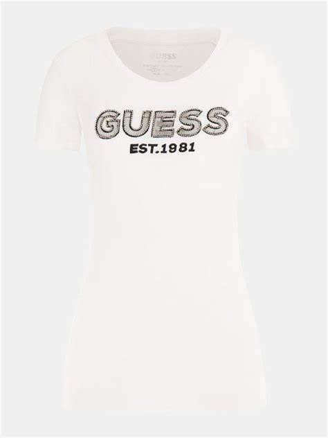 T-shirt Guess  Biały W3GI35J1300 G011